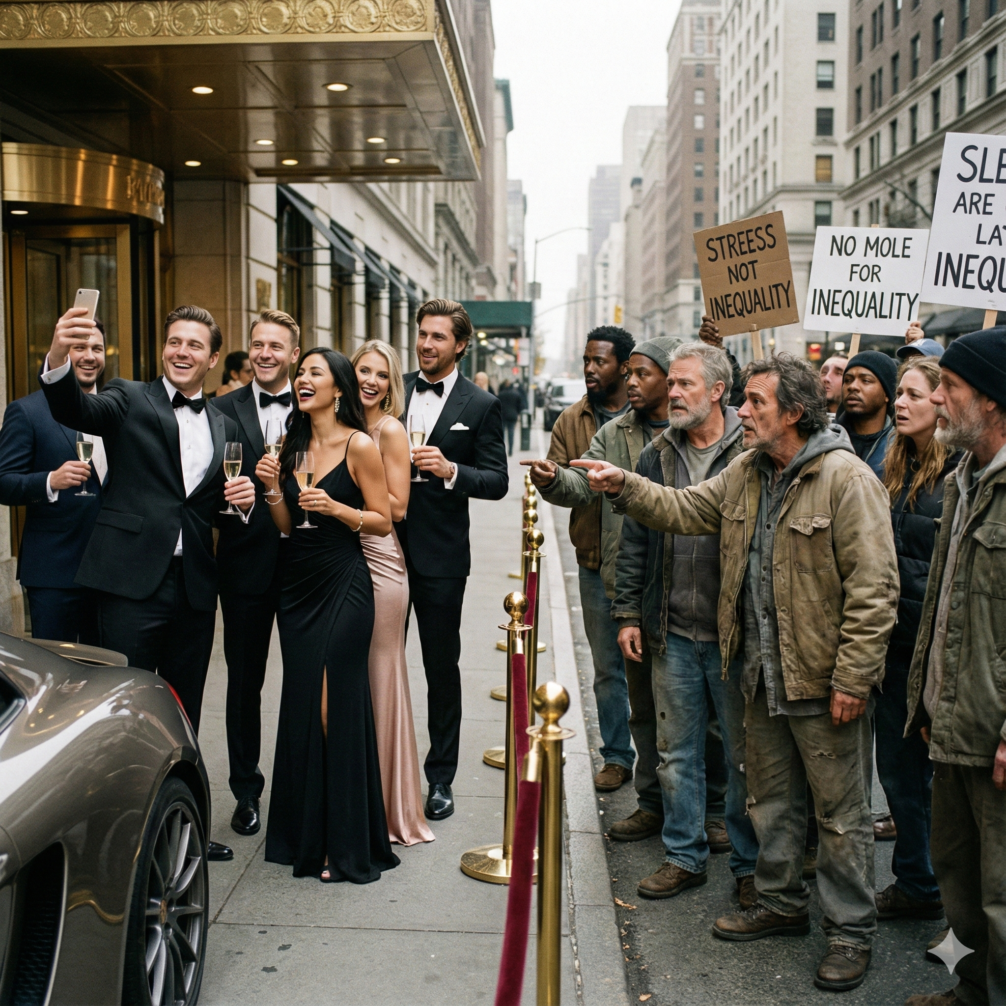 poor people and rich people